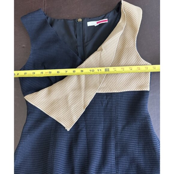 Tracy Reese Womens Sleeveless Black & Tan Textured Dress Size 8 - Picture 11 of 11